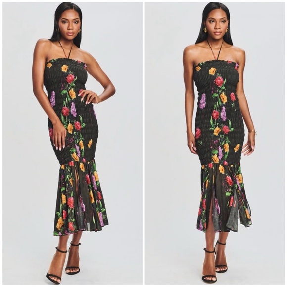 Charo Ruiz Ibiza Cala Long Dress Black Bonita - Picture 1 of 8